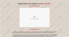 Desktop Screenshot of intheredletters.com