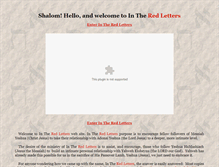 Tablet Screenshot of intheredletters.com